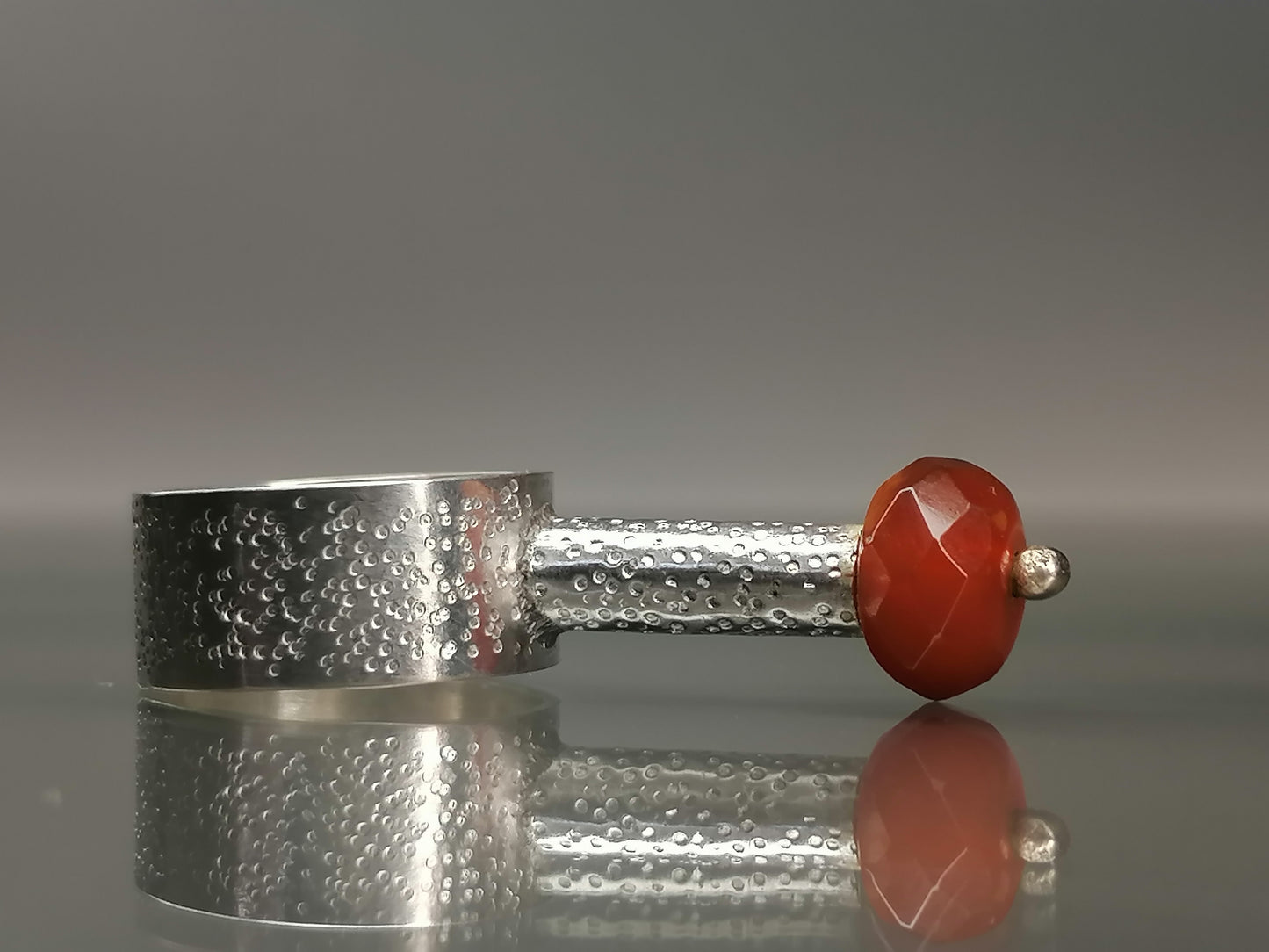 Silberring mit Karneol