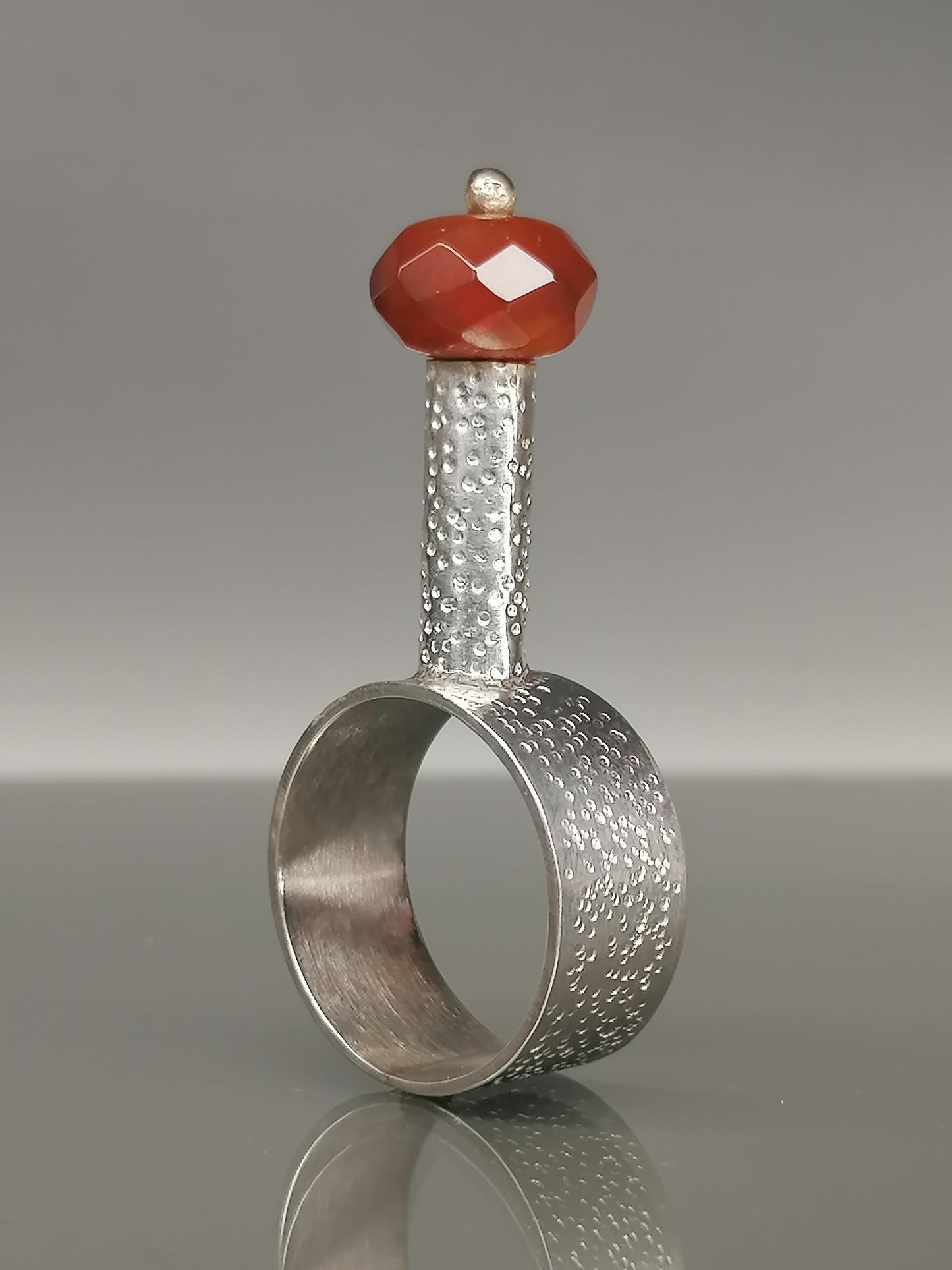 Silberring mit Karneol