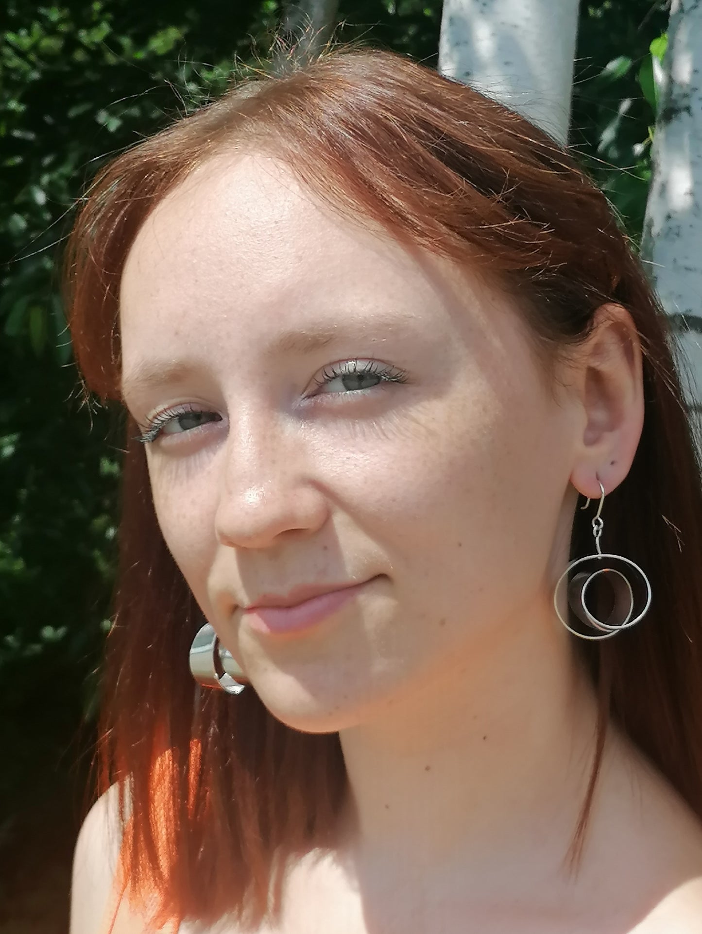 Srebrne duże kolczyki spiralne