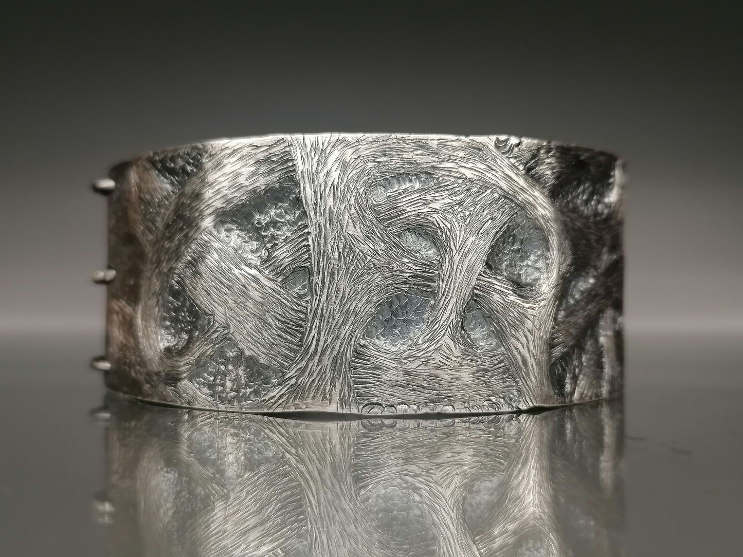 Unique silver bracelet