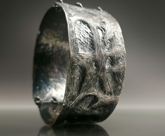 Unique silver bracelet