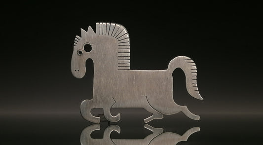 Broszka koń "Radosny Mustang"