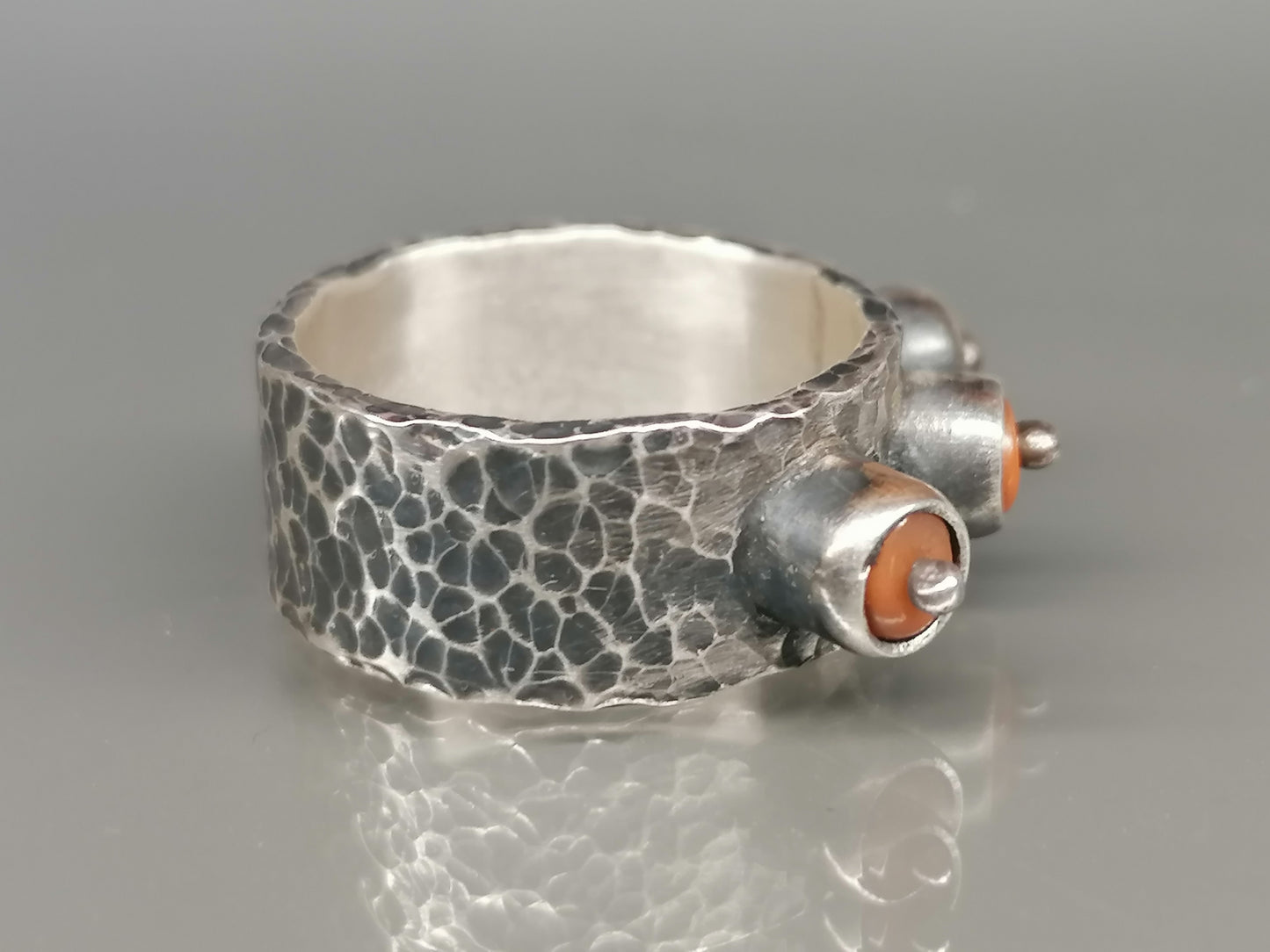 Beautiful ring with corals