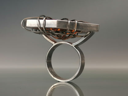 Innovative amber ring