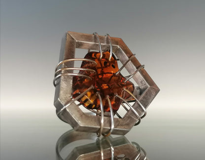 Innovative amber ring