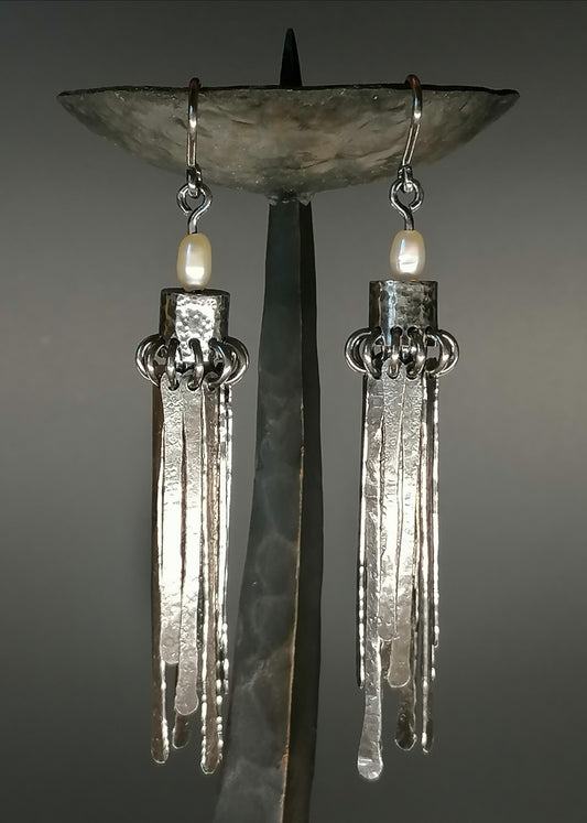 Silver SOPLE earrings 