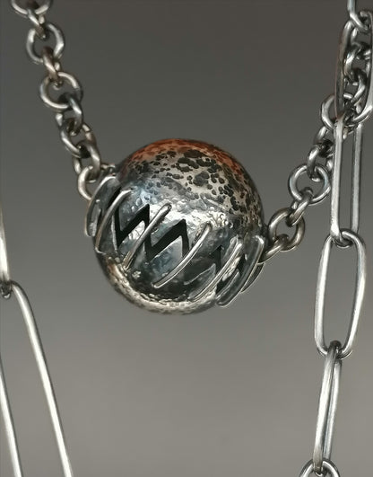 A unique and unique silver bullet necklace 