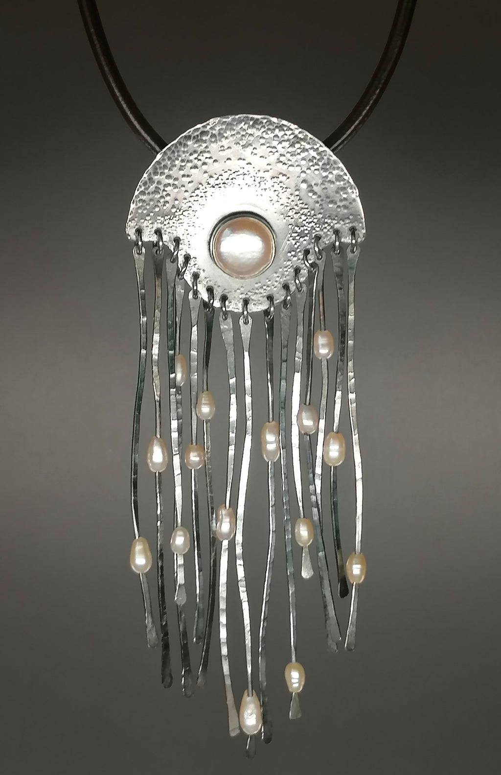 Naszyjnik srebro / perła" MEDUZA"