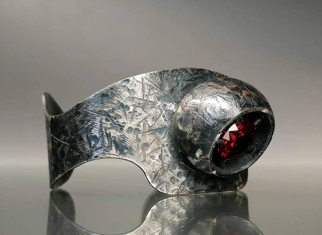 Bransoleta srebro " OBSERWATOR"