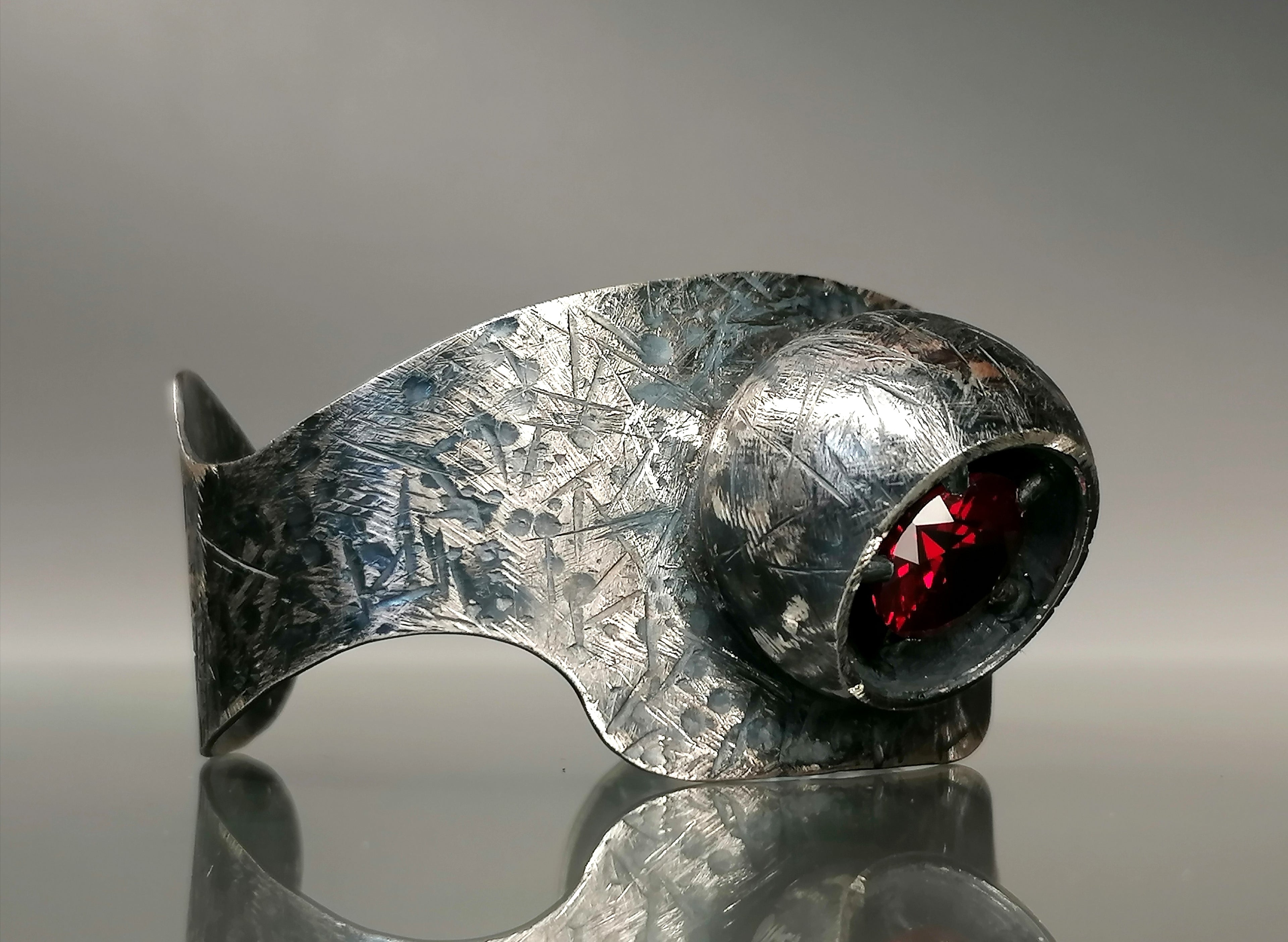 Bransoleta srebro " OBSERWATOR"