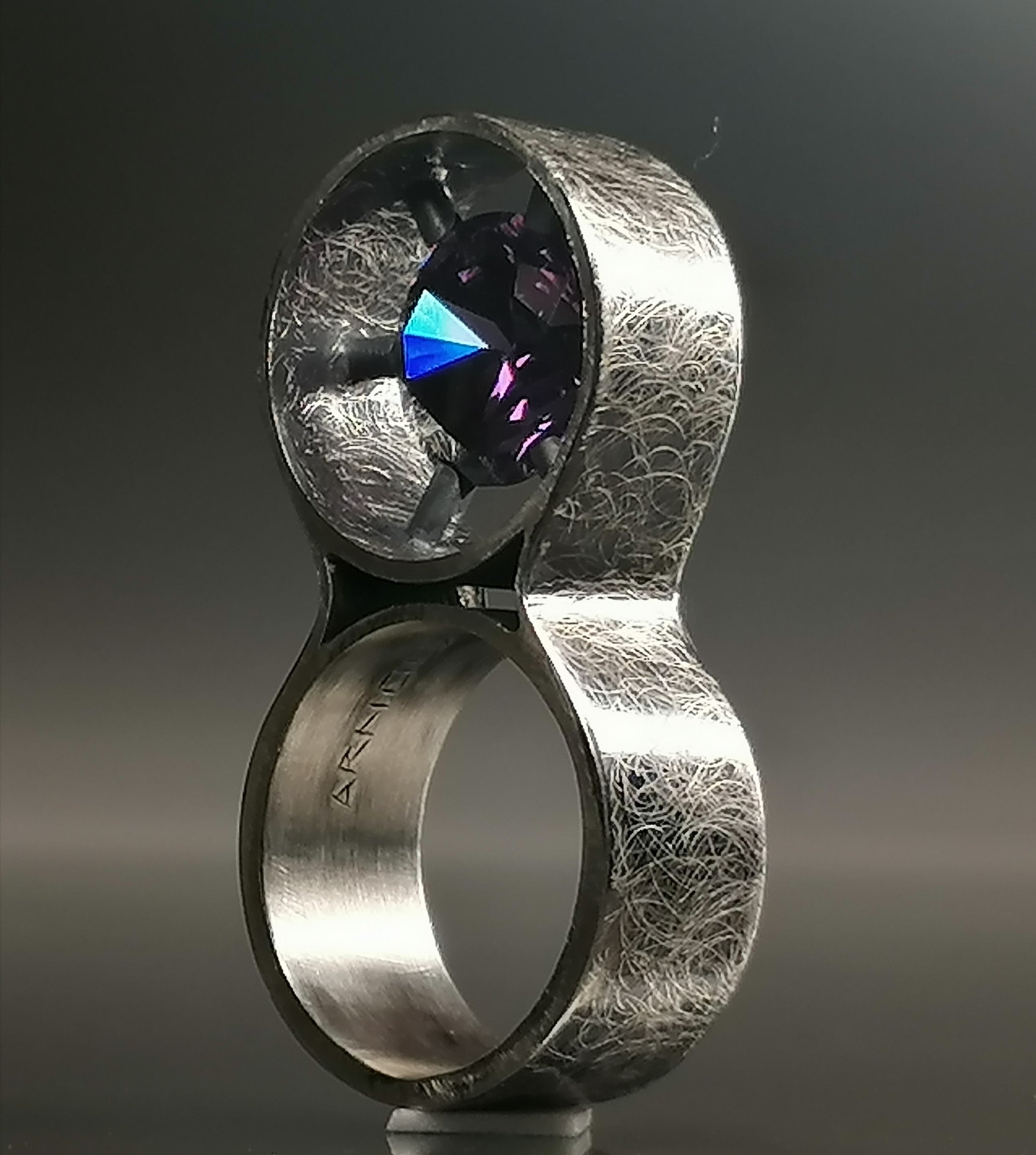 Pierścień srebro / cyrkonia