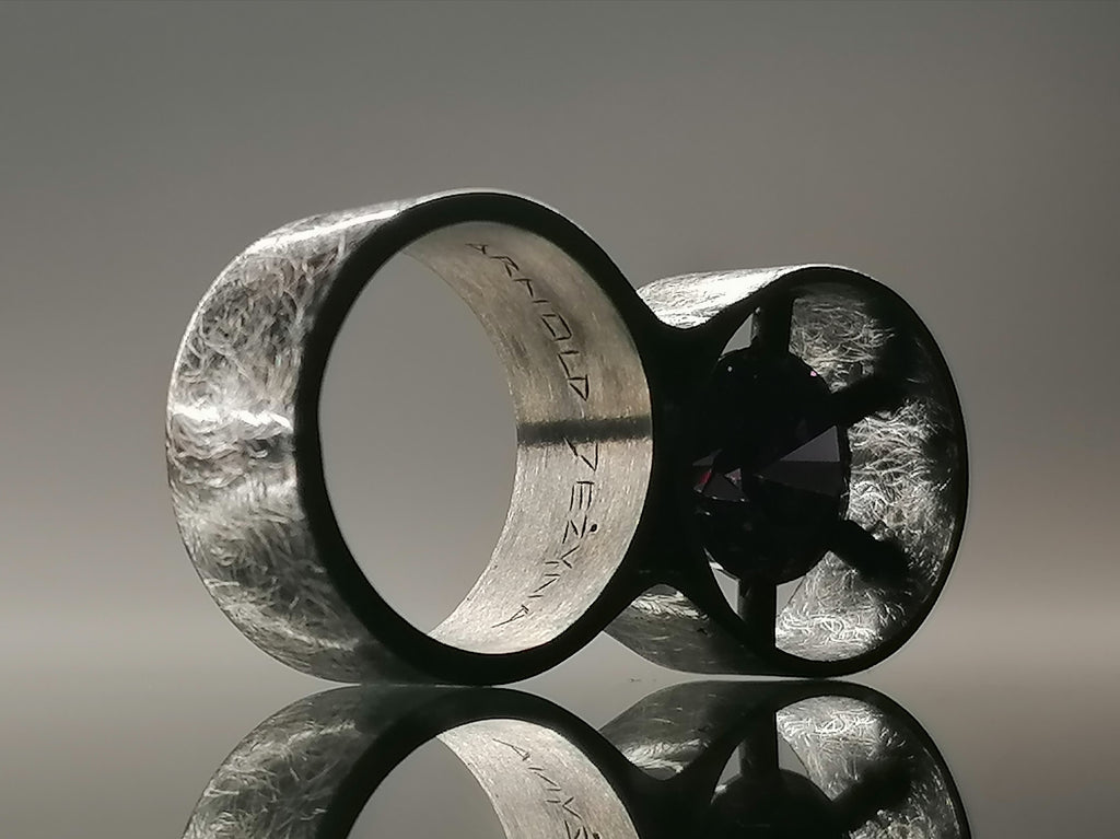 Pierścień srebro / cyrkonia