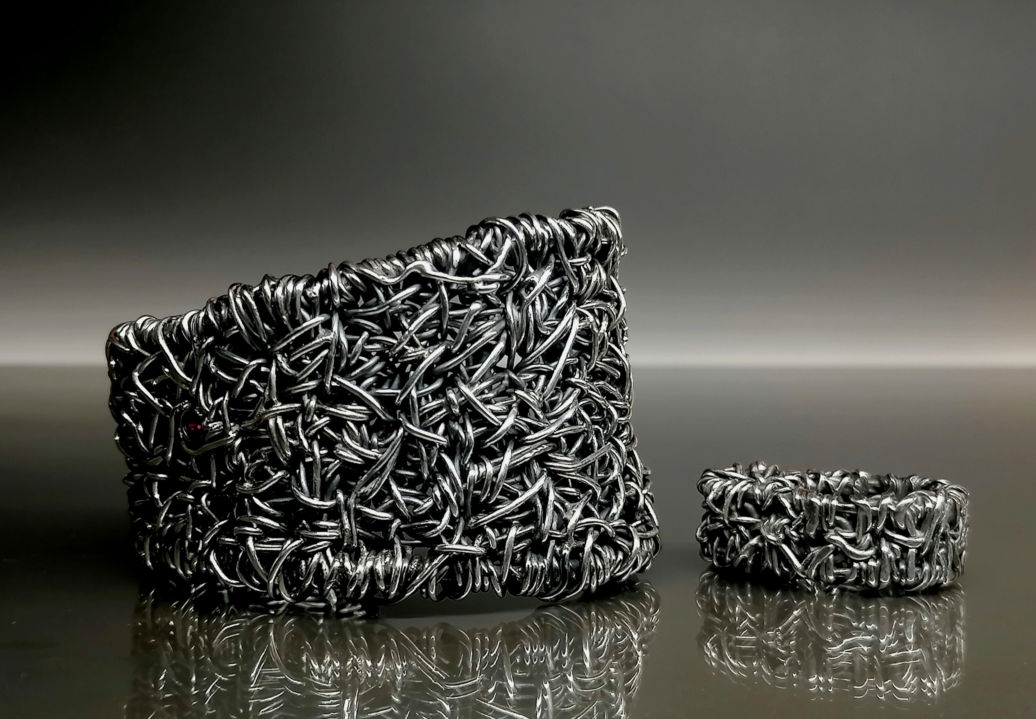 Komplet srebro " SZYDEŁKO"