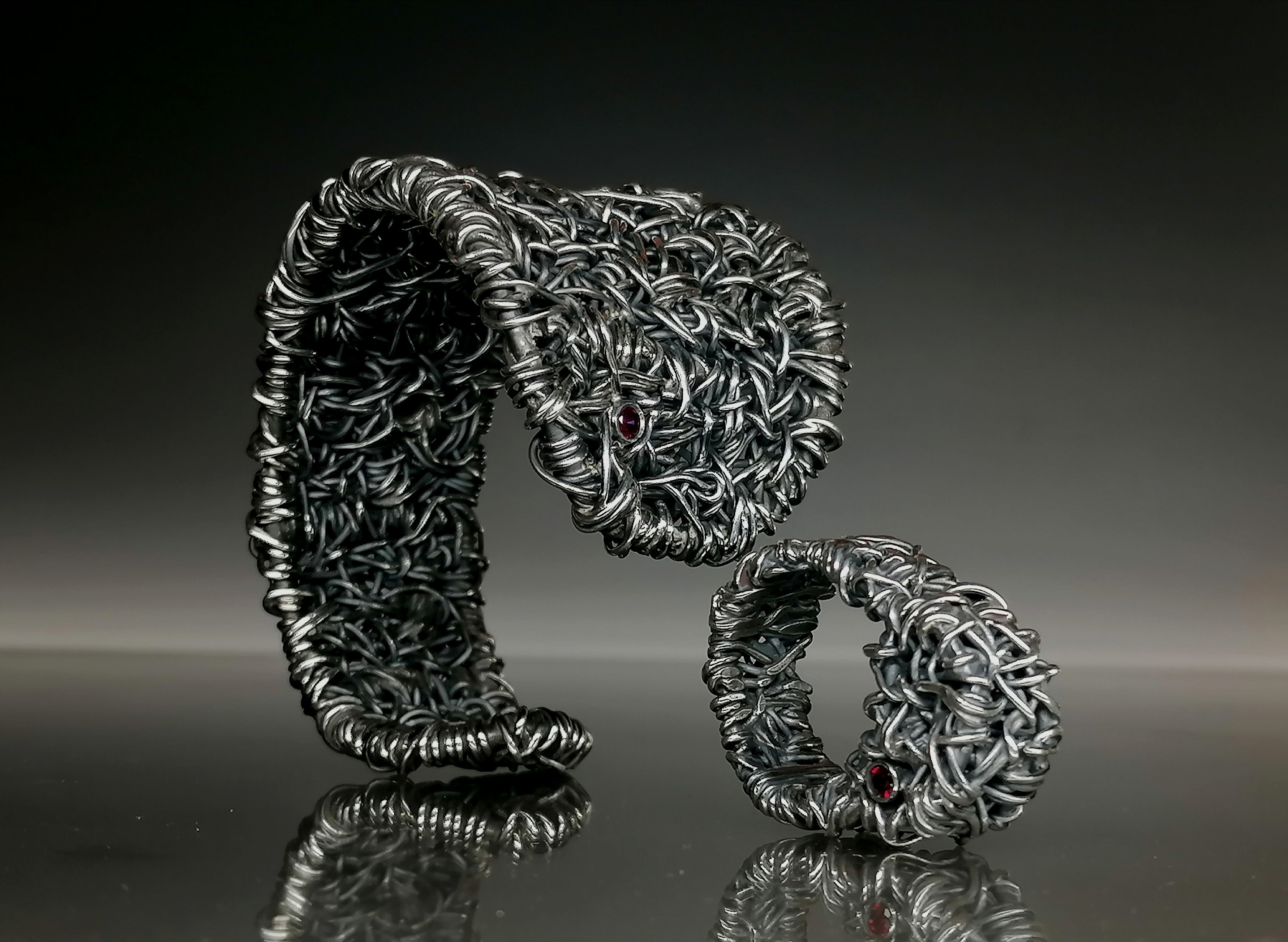 Komplet srebro " SZYDEŁKO"