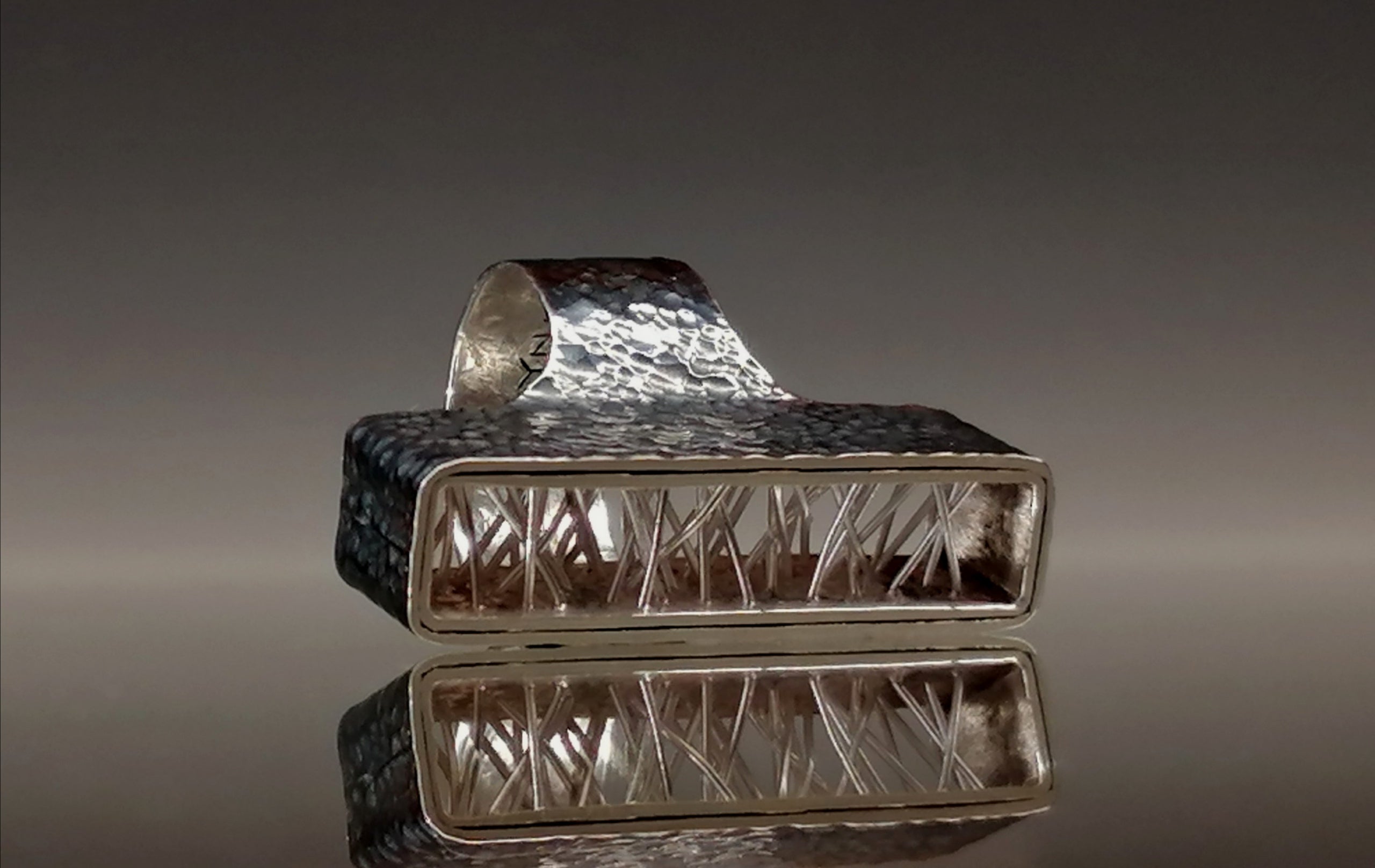 Pierścień srebro " ZADRUTOWANY"