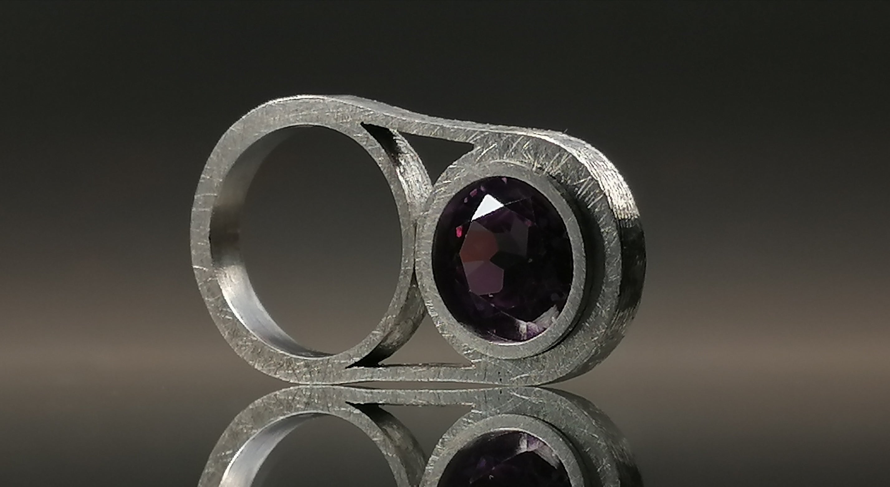 Pierścień srebro / Aleksandryt