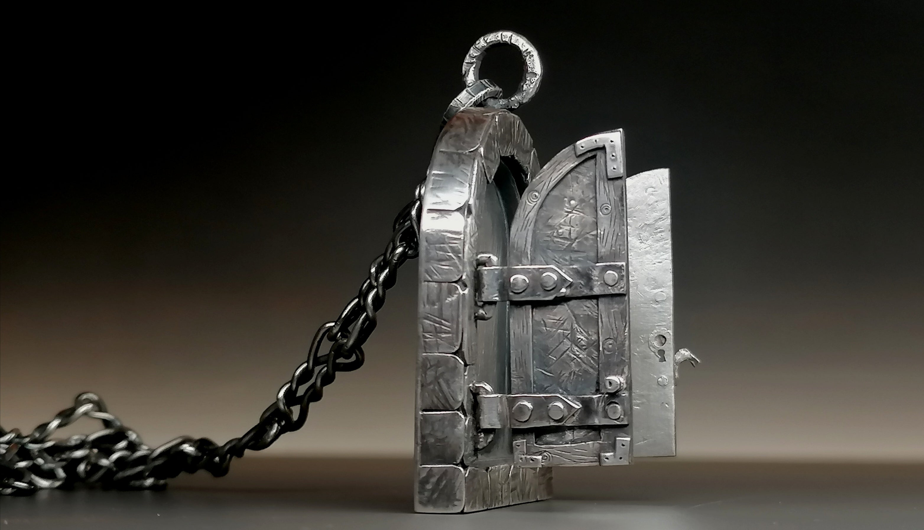 Naszyjnik srebro  " WROTA"