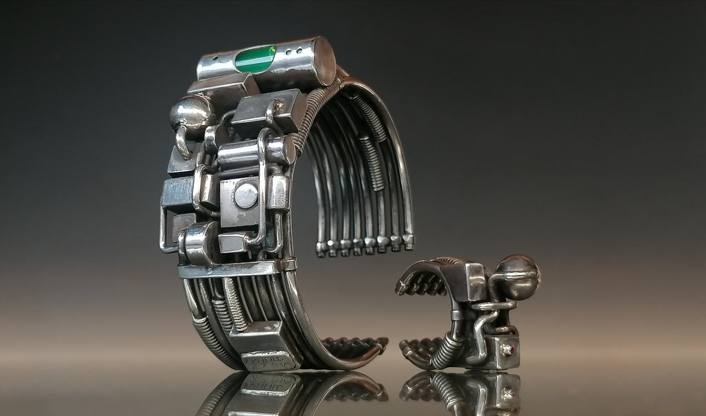 Komplet srebro / bransoleta pierścień